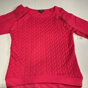 Jordache Fuchsia Quilted Kids Sweatshirt
